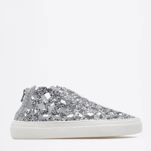 Round Sparkling Sneakers ice-white-iridescent