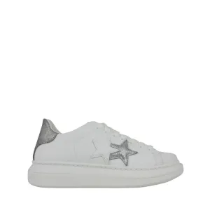 2STAR SNEAKERS 1703 BIANCO-ARGENTO