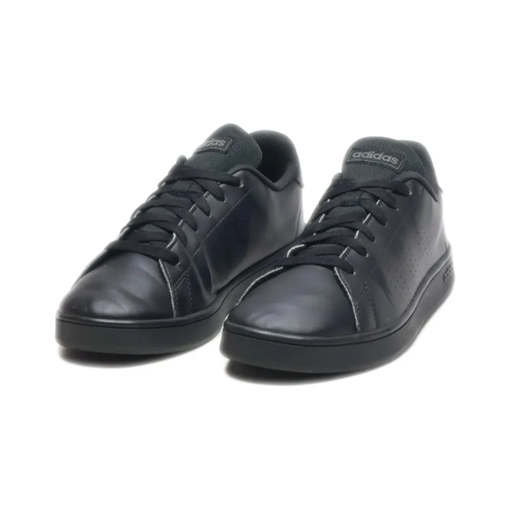 Adidas Advantage C Sneakers Leather Black Colour For Kids