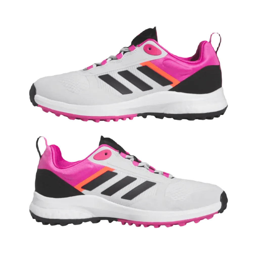 Adidas Ladies Zoysia Golf Shoes - Grey/Pink