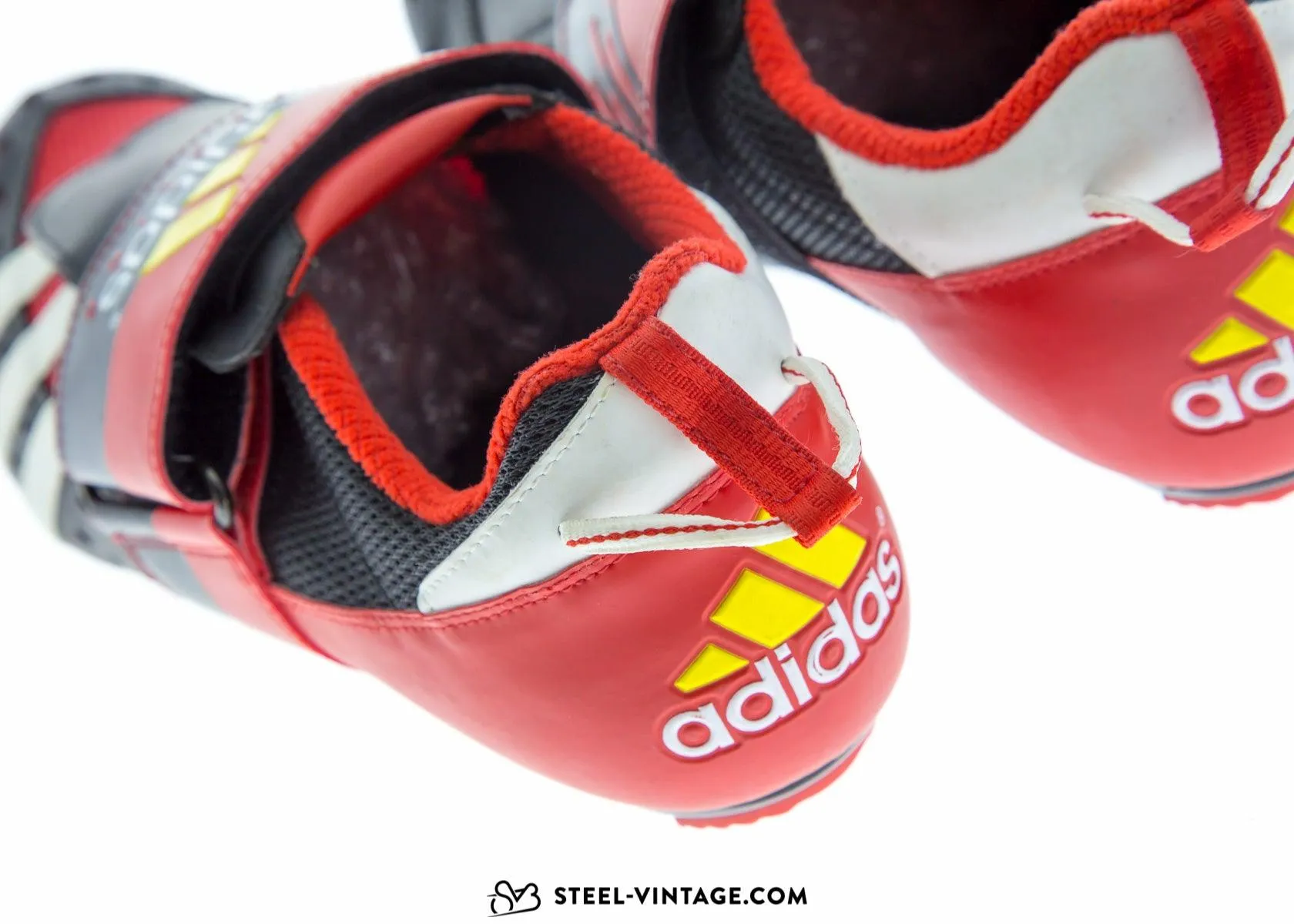 Adidas Tridynamic Red and Yellow Cycling Shoes NOS 41 1/3