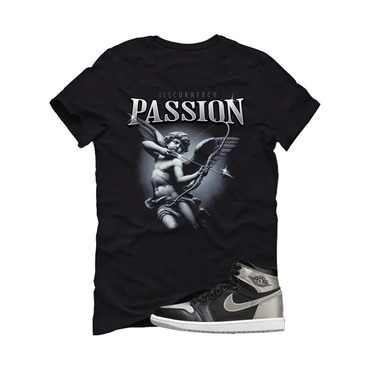 Air Jordan 1 High OG WMNS Satin Shadow Black T-Shirt (Passion)| illcurrency