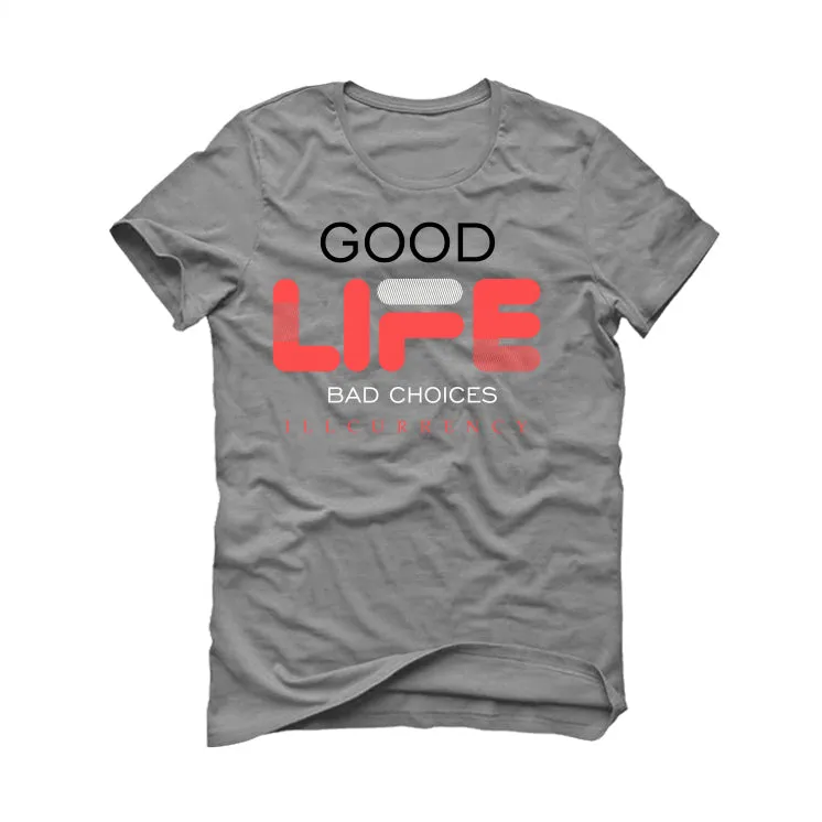 Air Jordan 4 “Infrared” Grey T-Shirt (Bad Choices)