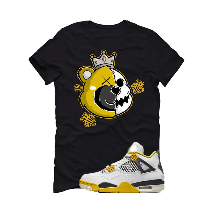 Air Jordan 4 WNNS “Vivid Sulfur” | illcurrency Black T-Shirt (HALF KING BEAR)