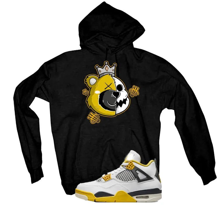 Air Jordan 4 WNNS “Vivid Sulfur” | illcurrency Black T-Shirt (HALF KING BEAR)