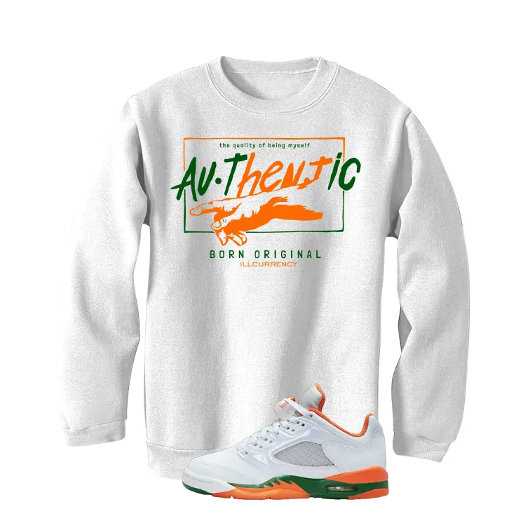 Air Jordan 5 GS Miami Hurricanes White T-Shirt (Authentic)| illcurrency