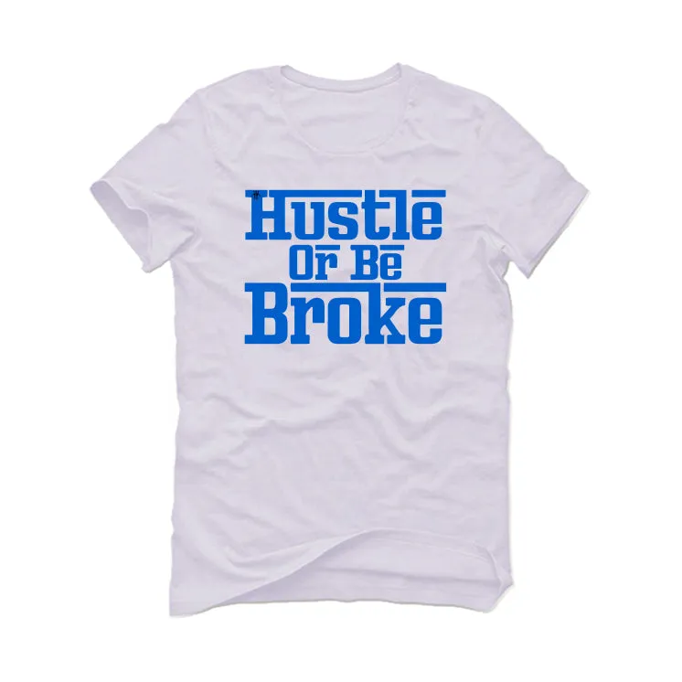 Air Jordan 5 “Racer Blue” White T-Shirt (hustle or be broke)