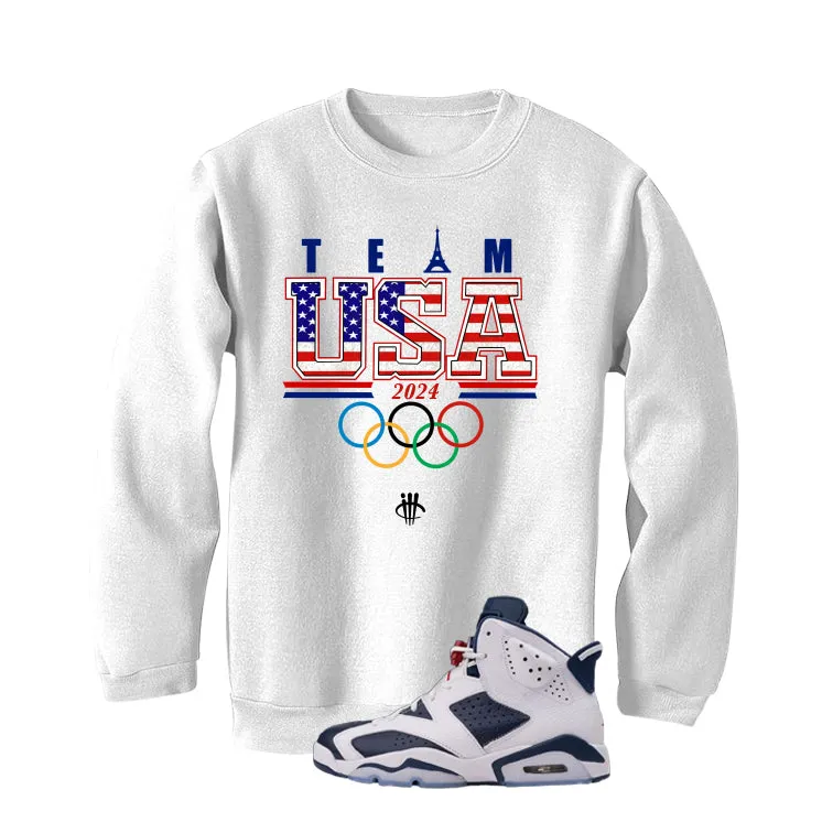 Air Jordan 6 Olympic  | illcrrency White T-Shirt (Team USA)| illcurrency