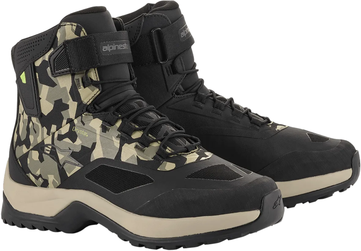 ALPINESTARS CR-6 Drystar? Shoes - Black/Brown/Green - US 13 2611020160913