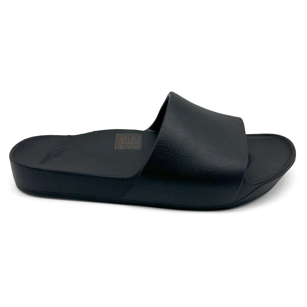 Archies Arch Support Slides Black