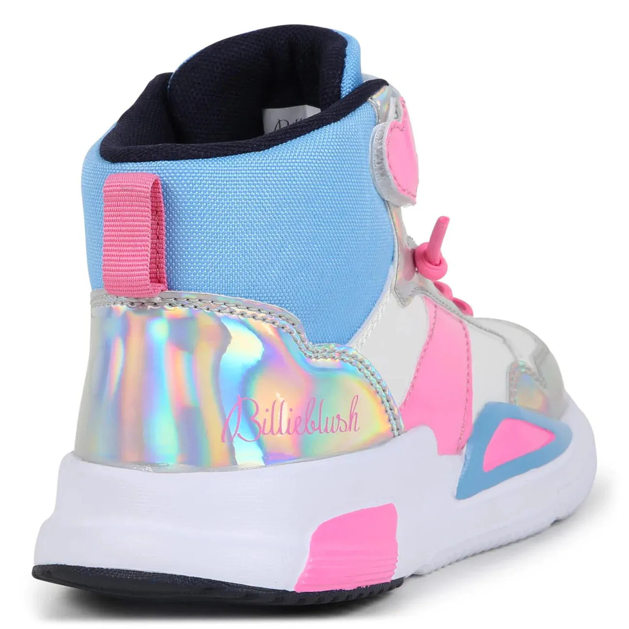 Billieblush Iridescent High Top Heart Sneakers