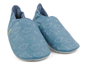 Bobux Soft Sole - Dino - Blue