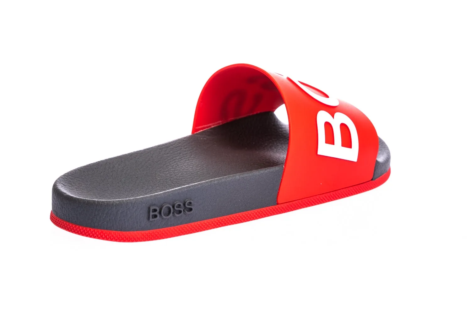 BOSS Bay_Slid_rblg2 Slide in Red & Navy