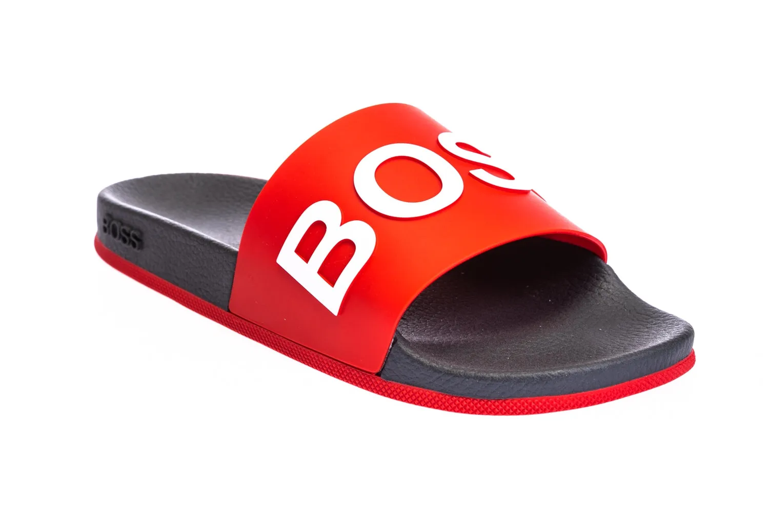 BOSS Bay_Slid_rblg2 Slide in Red & Navy