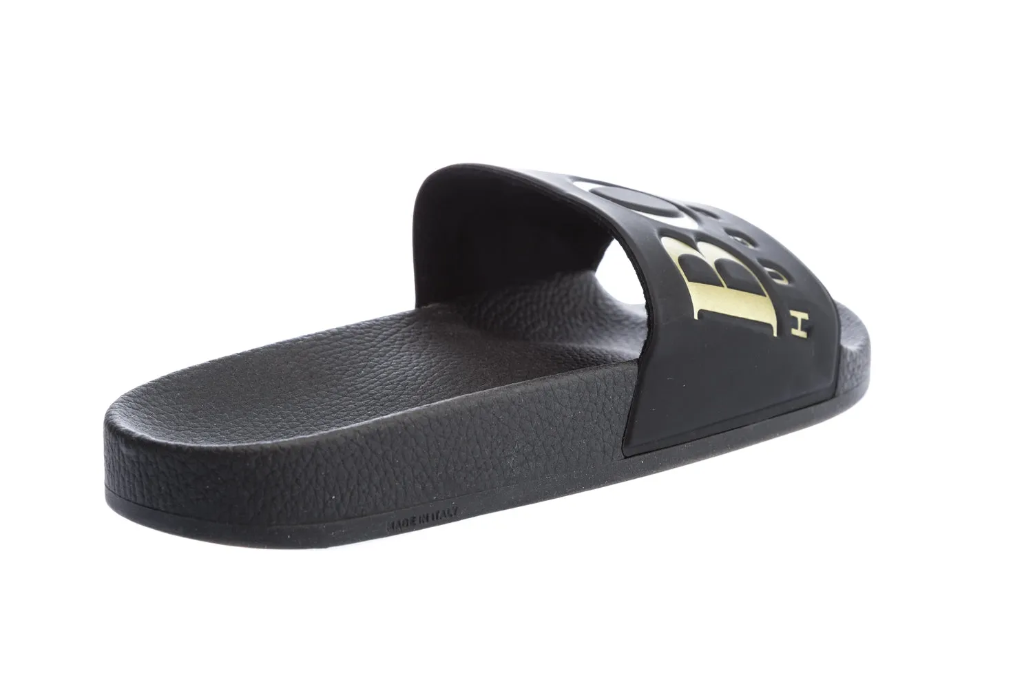 BOSS Solar Slid Logo Slides in Black & Gold