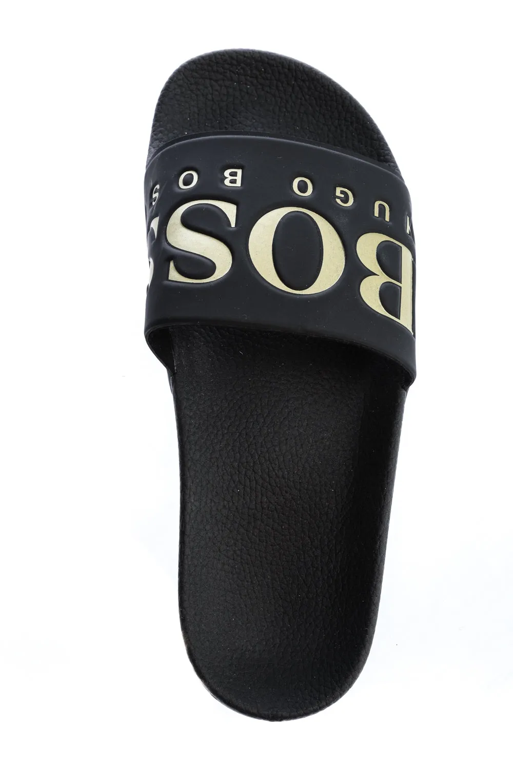 BOSS Solar Slid Logo Slides in Black & Gold