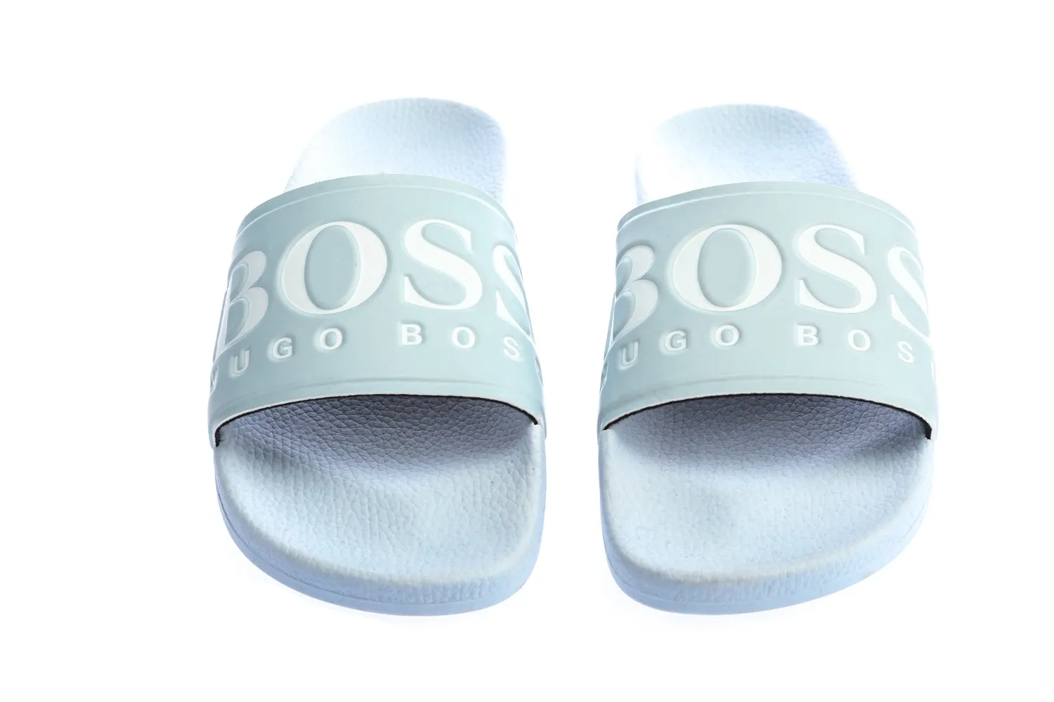 BOSS Solar Slid Logo Slides in Sky Blue