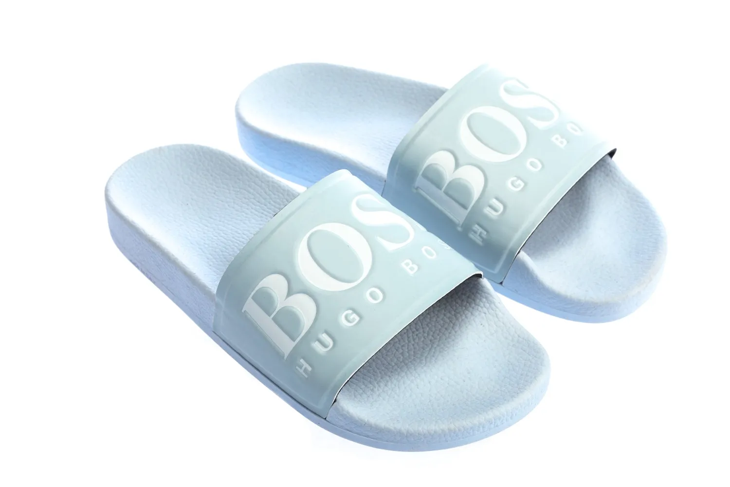 BOSS Solar Slid Logo Slides in Sky Blue