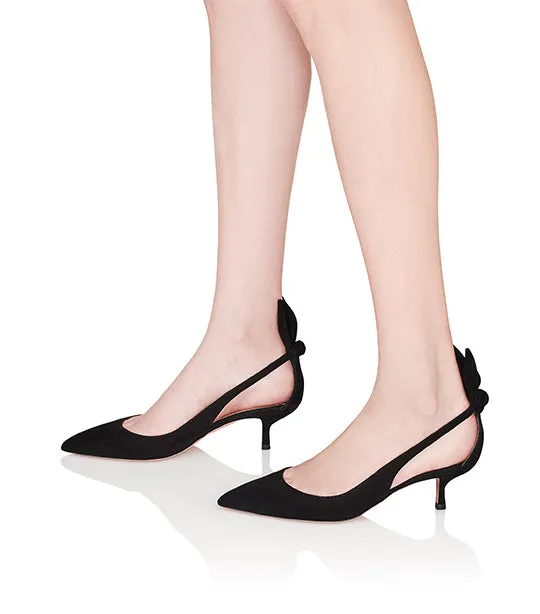 Bow Tie Pump 50 Black