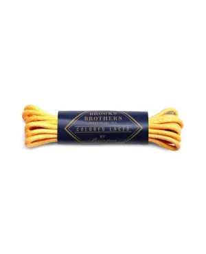 Brooks Brothers Men's 27" Round Waxed Colored Laces by Benjo's Yellow