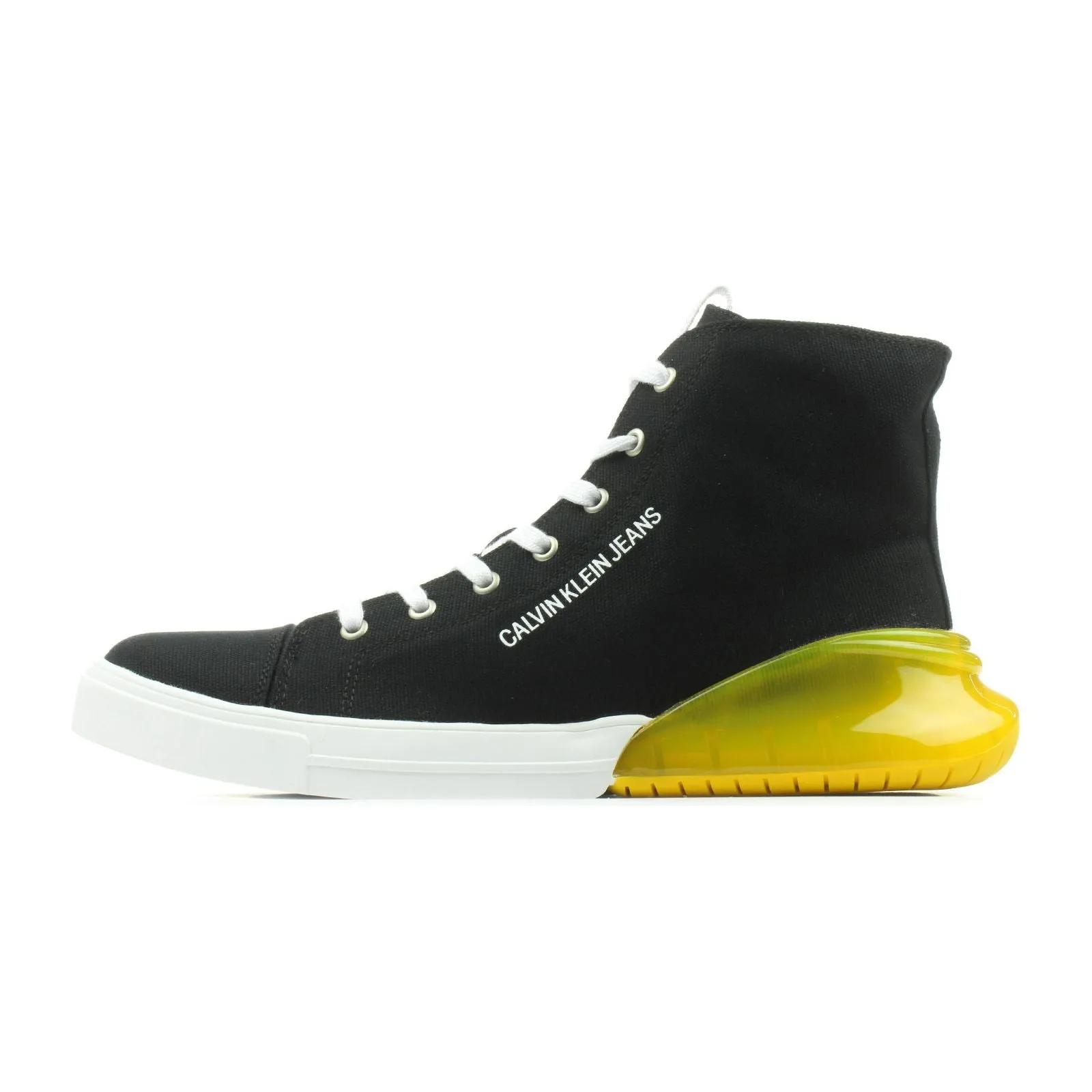 Calvin Klein Mens Merlin High Top - Black/Lemon Chrome