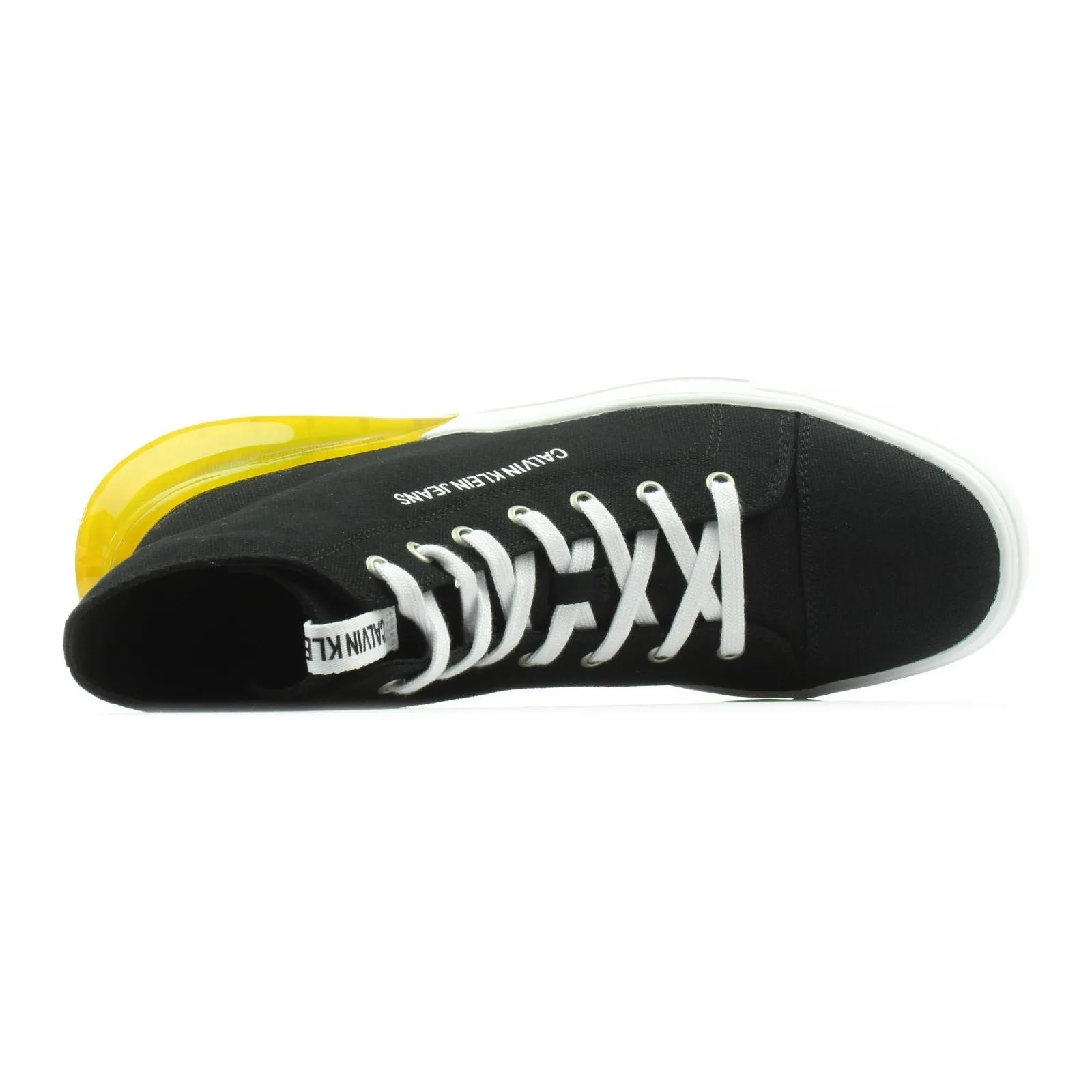 Calvin Klein Mens Merlin High Top - Black/Lemon Chrome