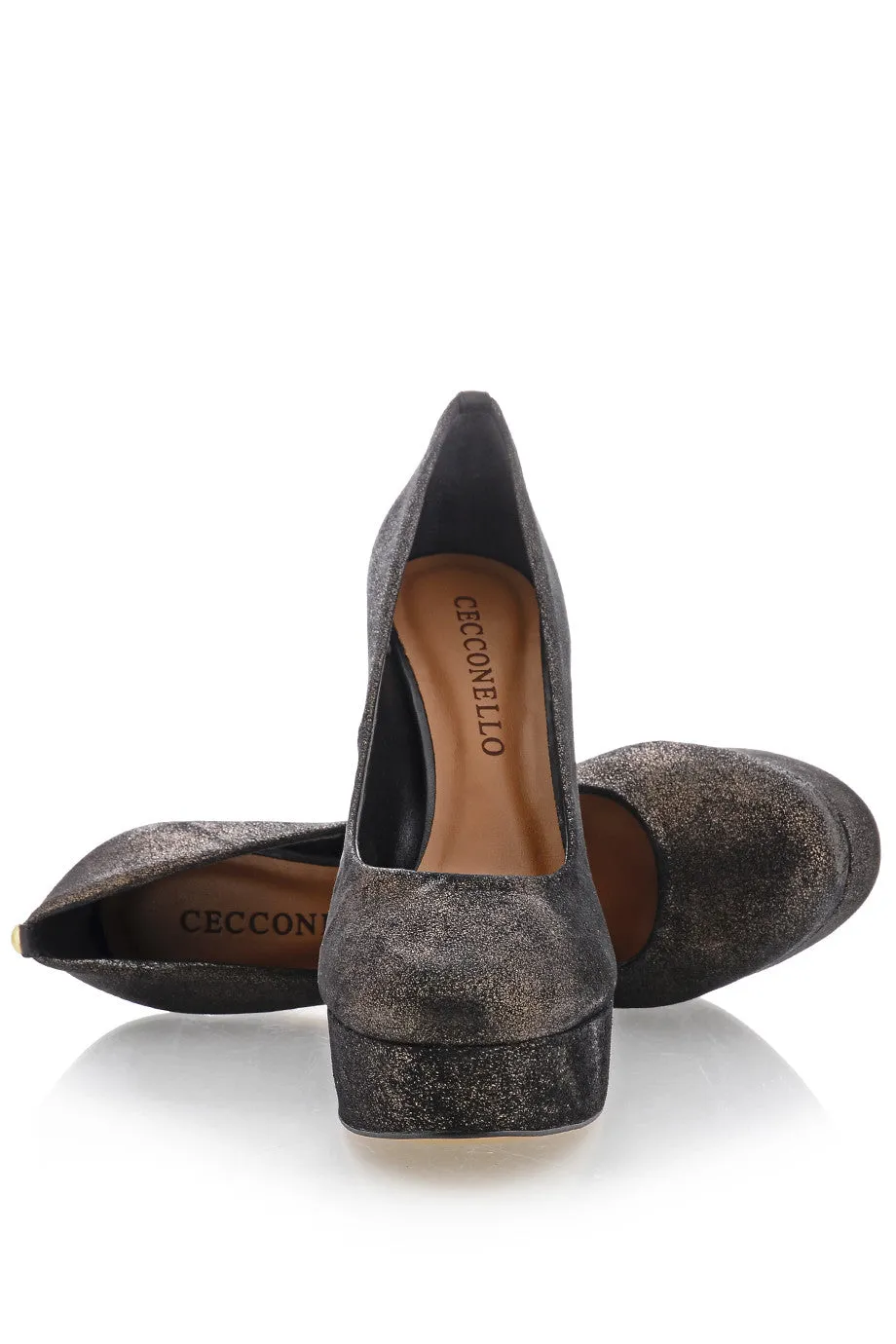 CECCONELLO EVLIN Bronze Platform Pumps