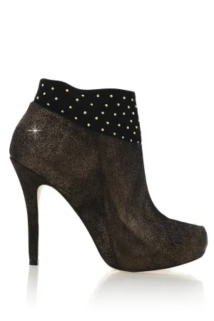 CECCONELLO KALLISTO Bronze Crackled Ankle Boots