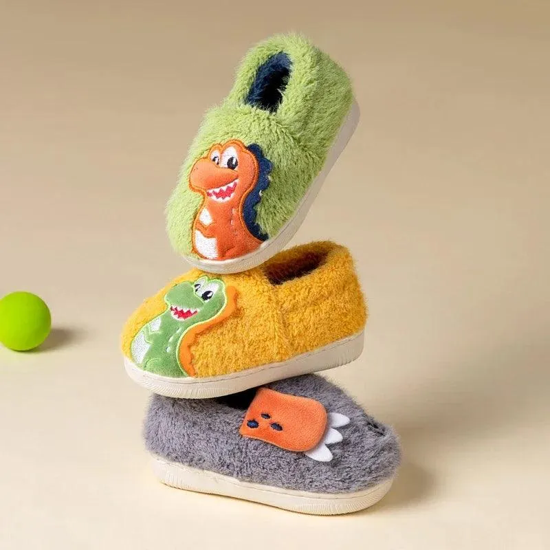 Children's Casual Shoes Dinosaur Cartoon Cotton Slippers - TSS264