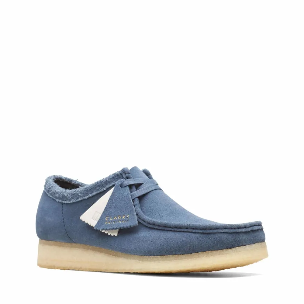 Clarks Originals Wallabee Low Top Men's Blue Suede 26166306