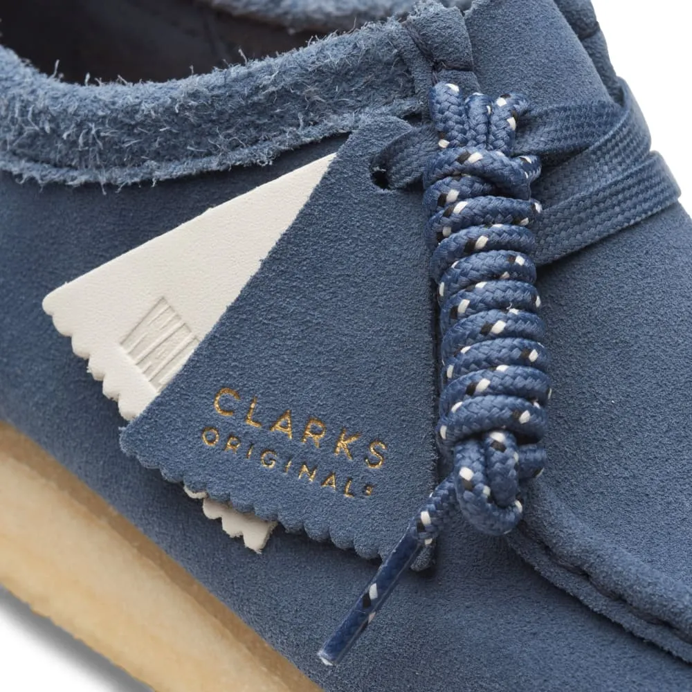 Clarks Originals Wallabee Low Top Men's Blue Suede 26166306