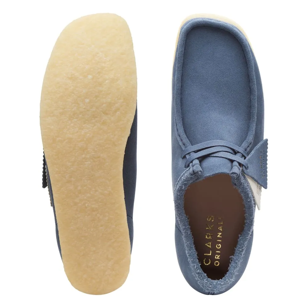 Clarks Originals Wallabee Low Top Men's Blue Suede 26166306