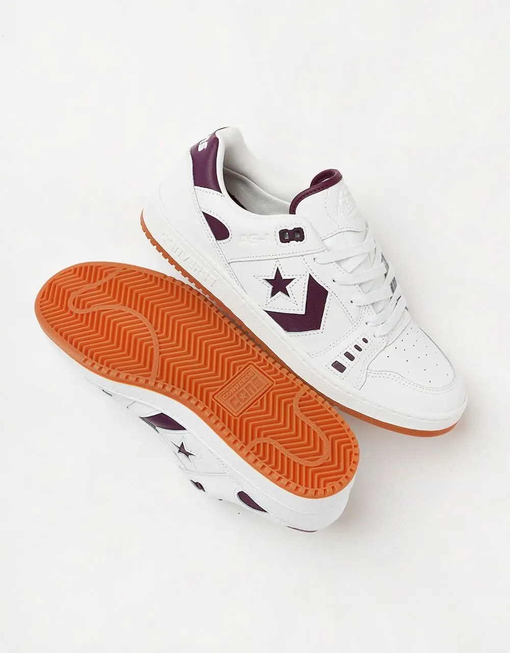 Converse AS-1 Pro Leather Skate Shoes - White/Winter Bloom/White