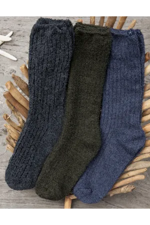 Cozy Chic Men's Ribbed Sock