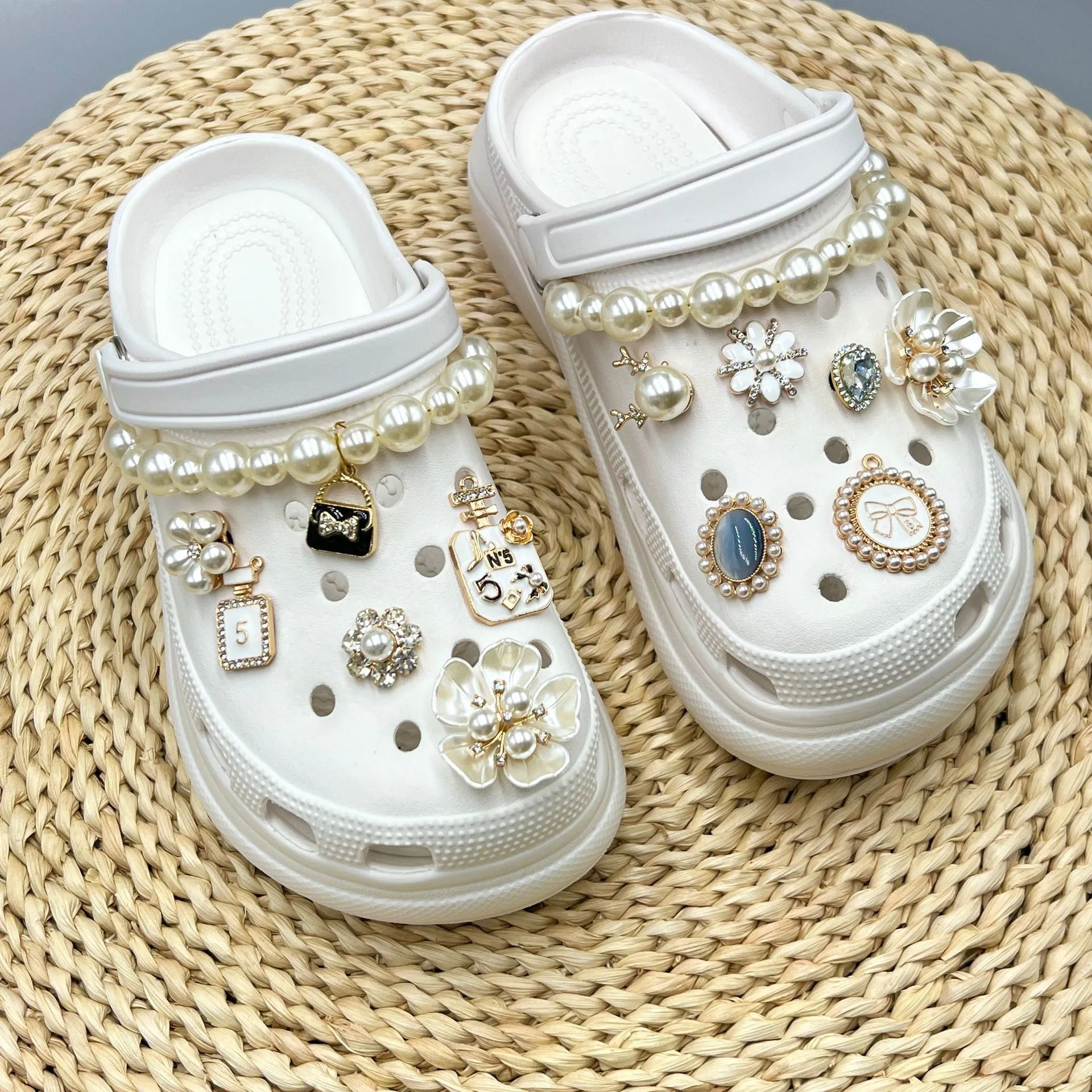 Crystal Charms Fits Fashion Decoration For Clog Shoes