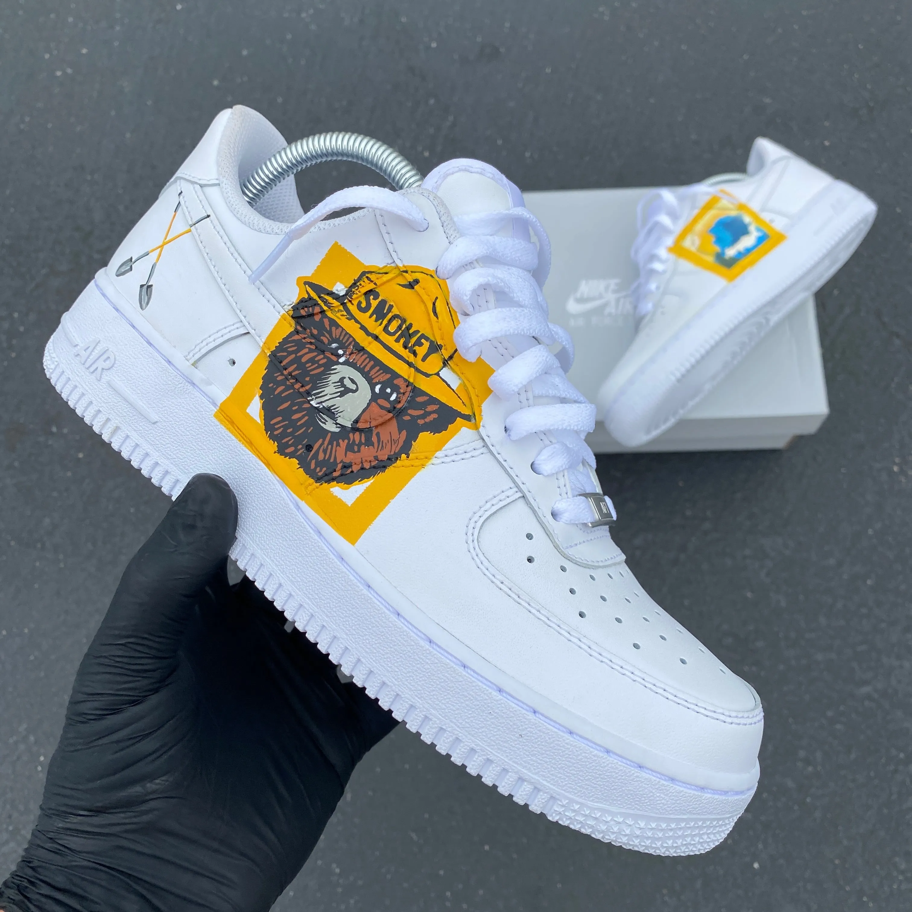 Custom Hand Painted Smokey the Bear Nike Air Force 1