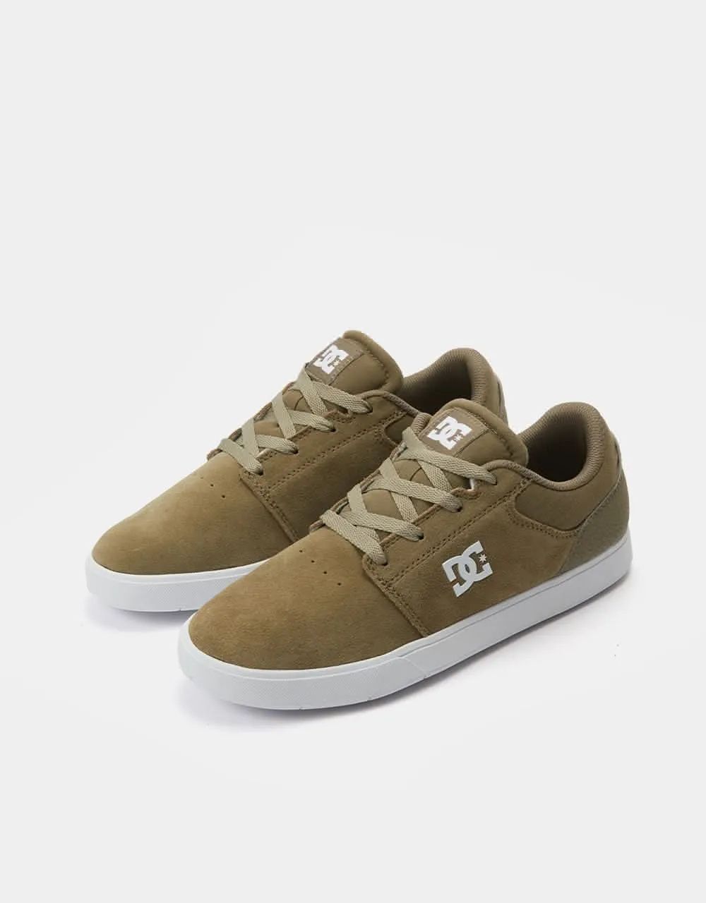 DC Crisis 2 Skate Shoes - Olive/White