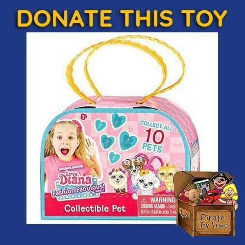 DONATE THIS TOY - Pirate Toy Fund -  Love Diana Fashion Fab 3.5 Inch Pet Mystery Pack (random pet, random color pack)