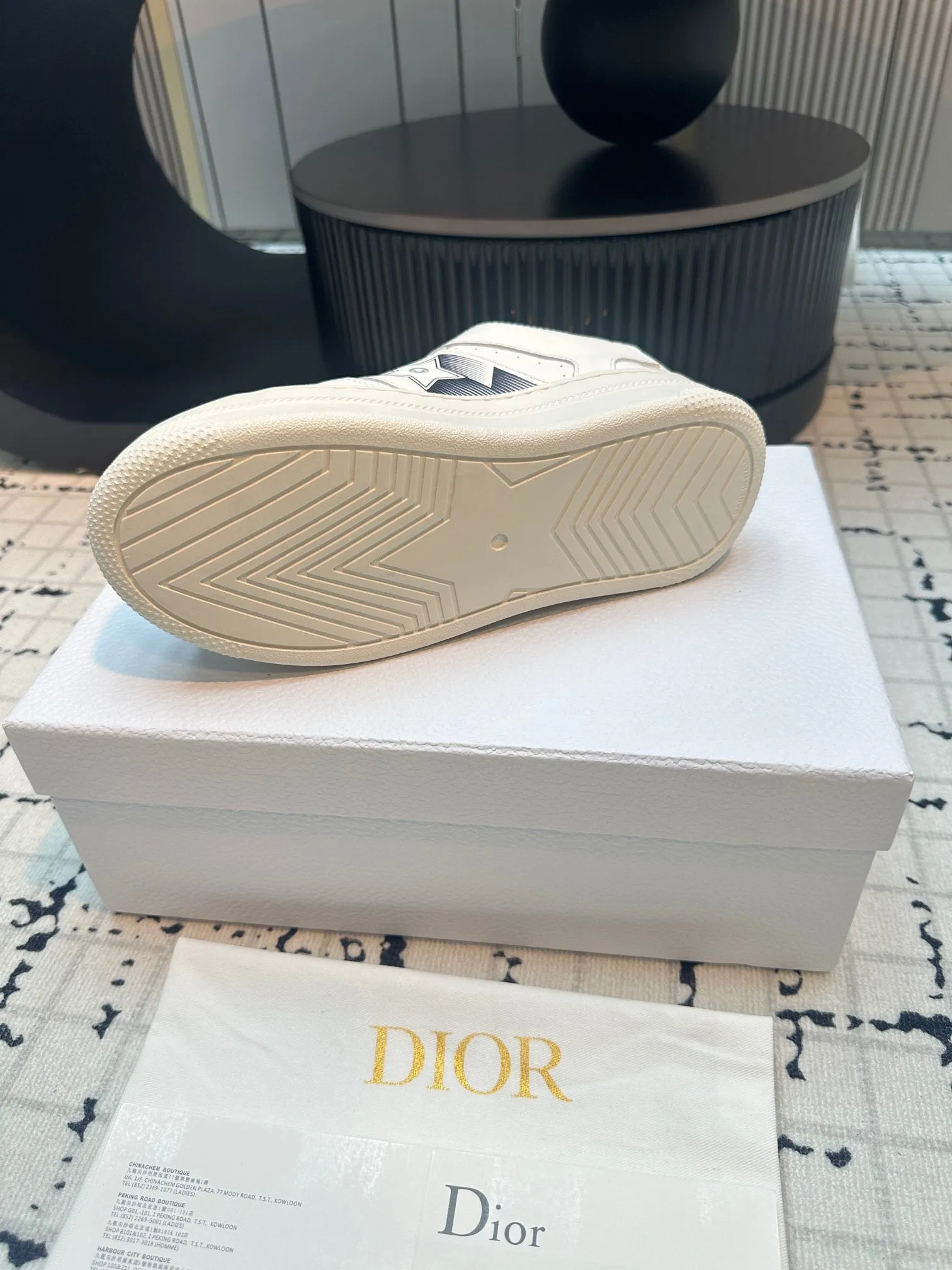 DOR Star Platform Sneaker White Calfskin and Suede-164