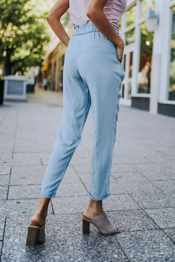 Easy Chambray Bottoms