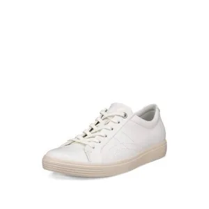 ECCO Soft 7 Classic Sneaker 218613 01007 Ladies White Leather Lace Up Shoes