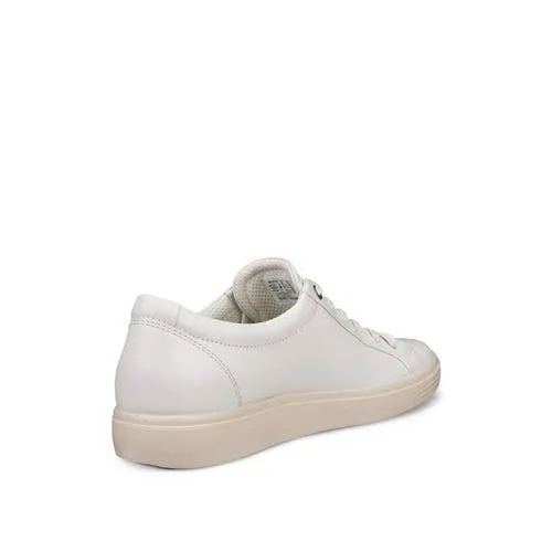 ECCO Soft 7 Classic Sneaker 218613 01007 Ladies White Leather Lace Up Shoes