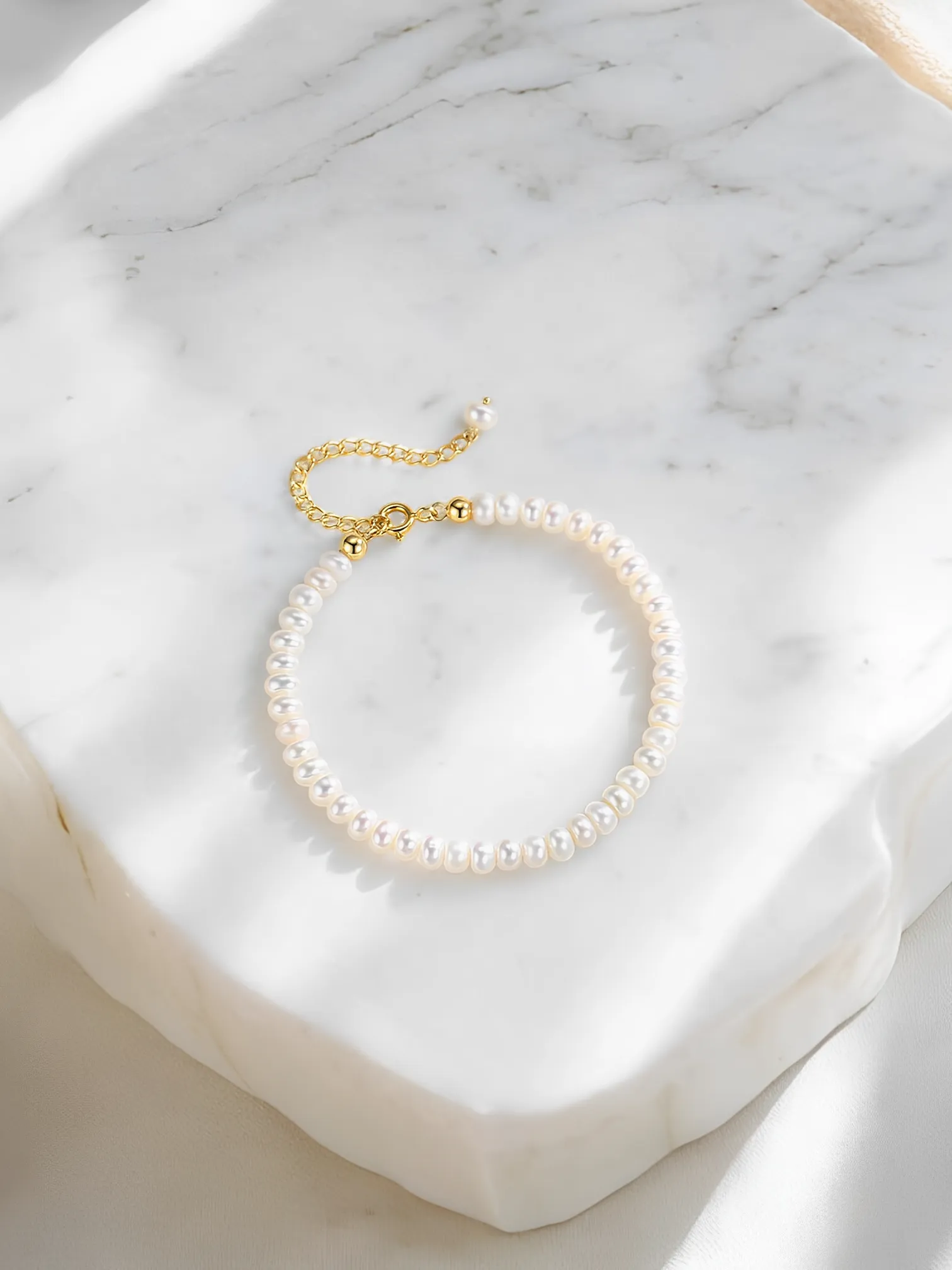 Elena - Classic Natural Pearl Bracelet