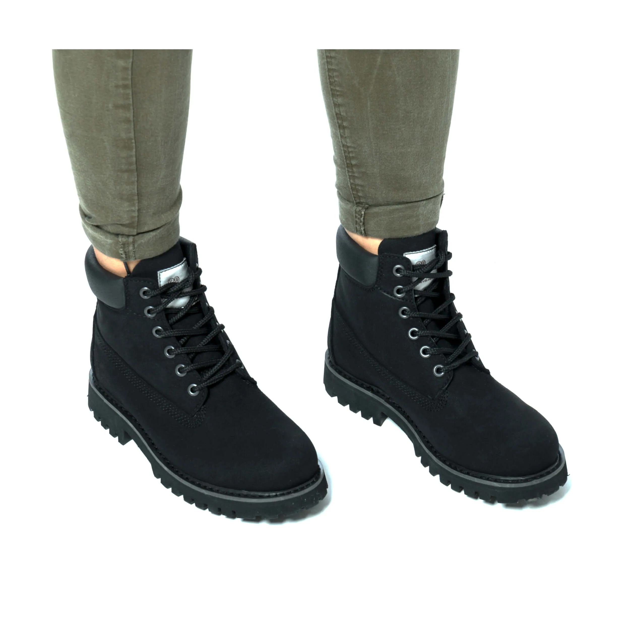 Etna Black Unisex Vegan Boots