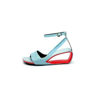 Expressionist Ankle Strap Hollow Sandals