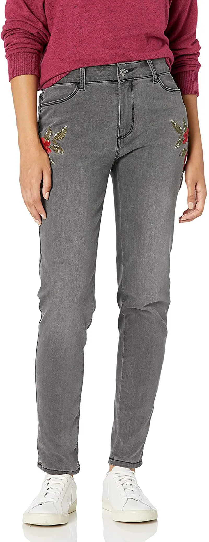 find. Women's Slim Fit Mid Rise Jeans DC2919S