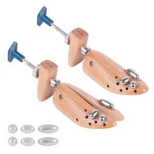 FootFitter Premium Professional 2-Way Shoe Stretcher Set - Pair of Shoe Stretchers