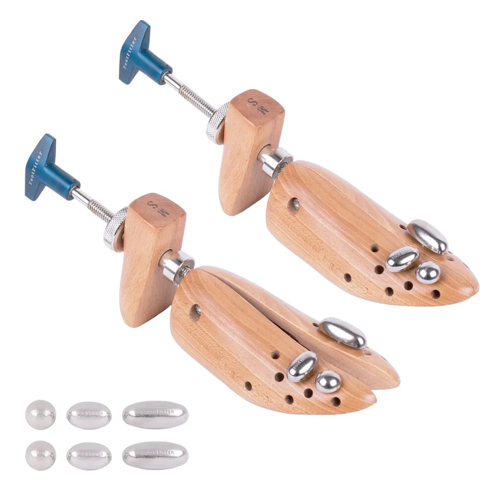 FootFitter Premium Professional 2-Way Shoe Stretcher Set - Pair of Shoe Stretchers