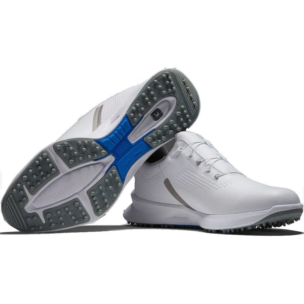 FootJoy Fuel BOA Spikeless Waterproof Shoes - White/Grey