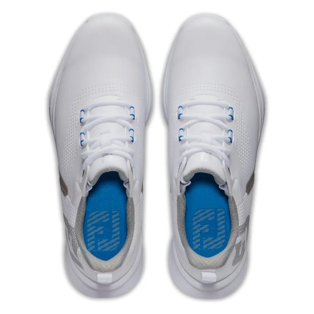 FootJoy Fuel Mens Golf Shoes White/Blue Jay 55440 (Previous Season Style)